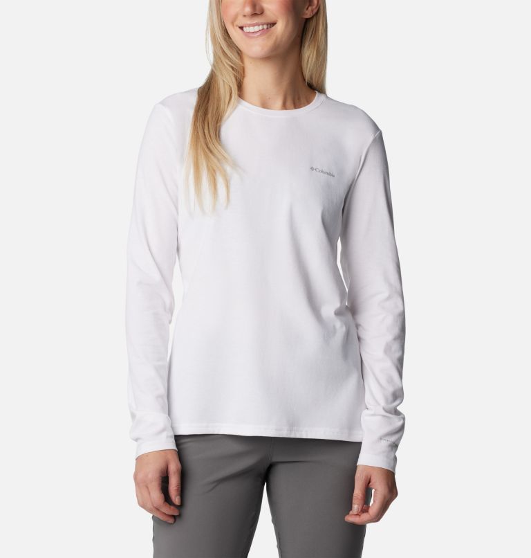 Women's Canyonland Trail Long Sleeve T-Shirt, Color: White, image 1