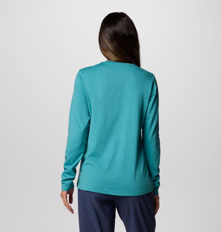 Women's Canyonland Trail Long Sleeve T-Shirt, Color: Teal, image 2
