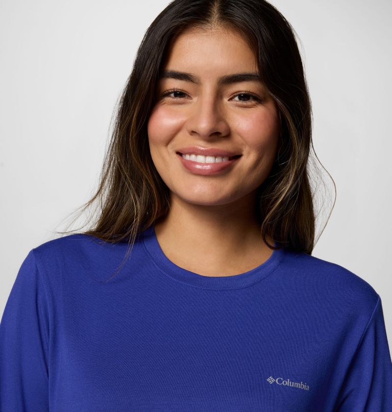 Women's Canyonland Trail Long Sleeve T-Shirt, Color: Clematis Blue, image 4