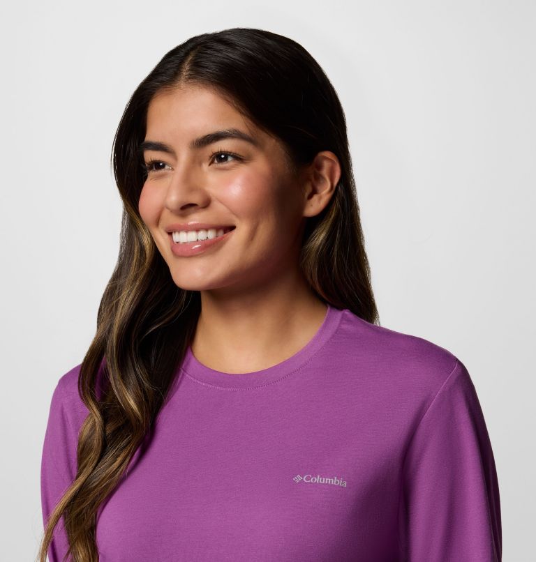 Women's Canyonland Trail Long Sleeve T-Shirt, Color: Razzle, image 4
