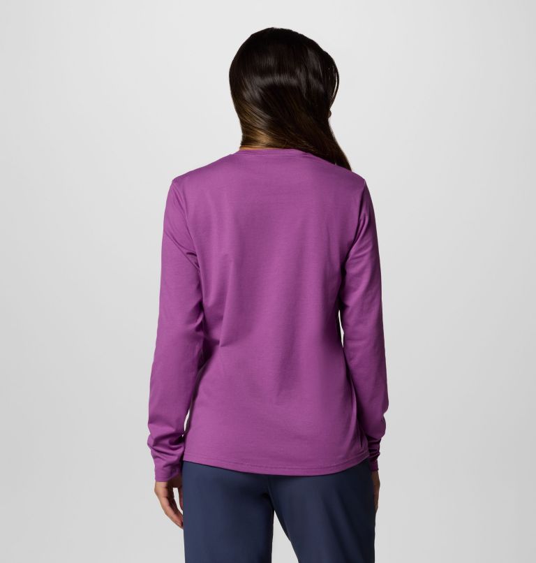 Women's Canyonland Trail Long Sleeve T-Shirt, Color: Razzle, image 2