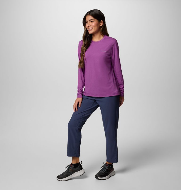Women's Canyonland Trail Long Sleeve T-Shirt, Color: Razzle, image 5