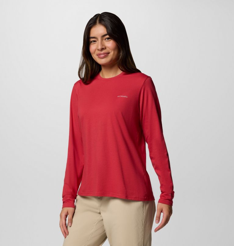 Women's Canyonland Trail Long Sleeve T-Shirt, Color: Daredevil, image 3