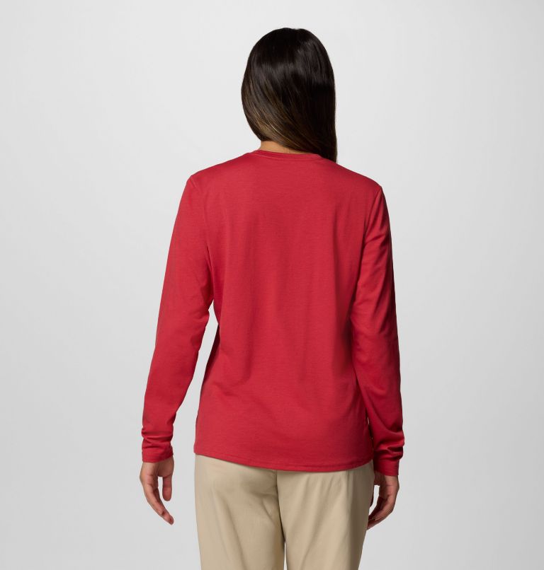Women's Canyonland Trail Long Sleeve T-Shirt, Color: Daredevil, image 2