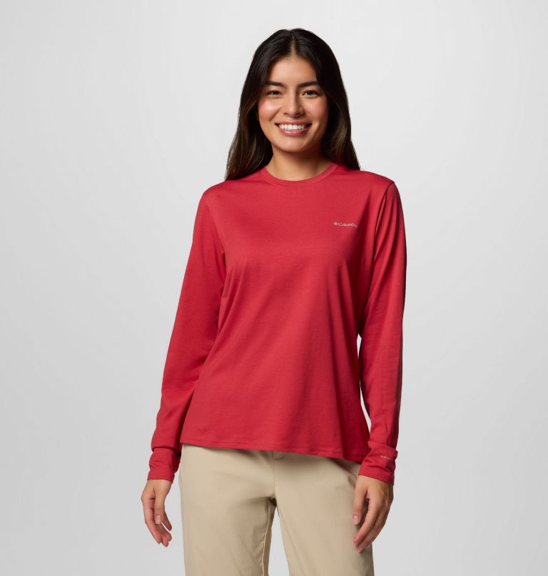 Women's Canyonland Trail Long Sleeve T-Shirt, Color: Daredevil, image 1