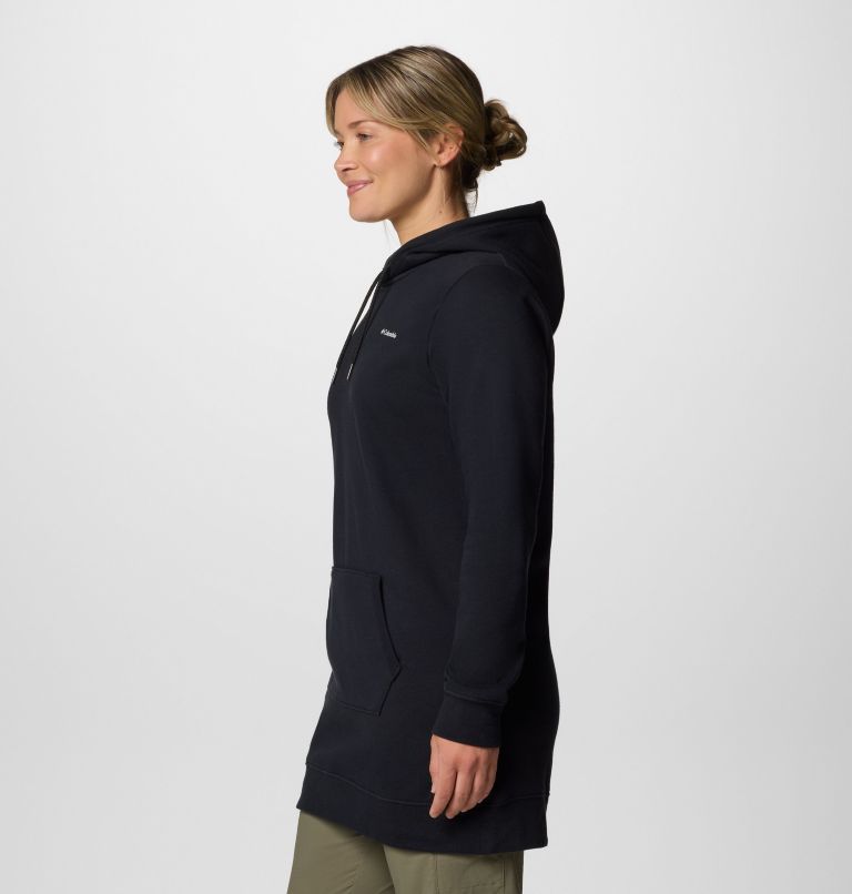 Women's Burr Trail Long Hoodie, Color: Black, image 3