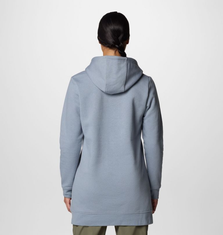 Women's Burr Trail Long Hoodie, Color: Tradewinds Grey, image 2