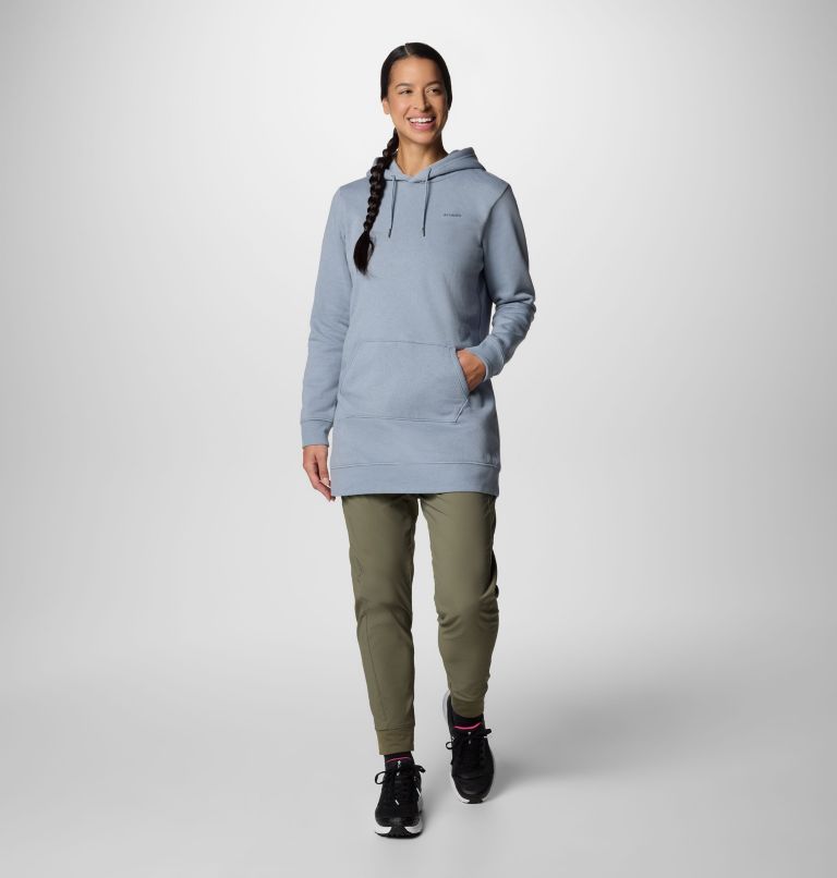 Women's Burr Trail Long Hoodie, Color: Tradewinds Grey, image 5