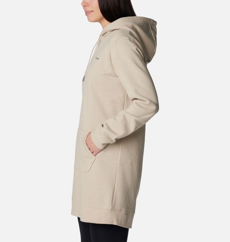 Women's Burr Trail Long Hoodie, Color: Ancient Fossil, image 3