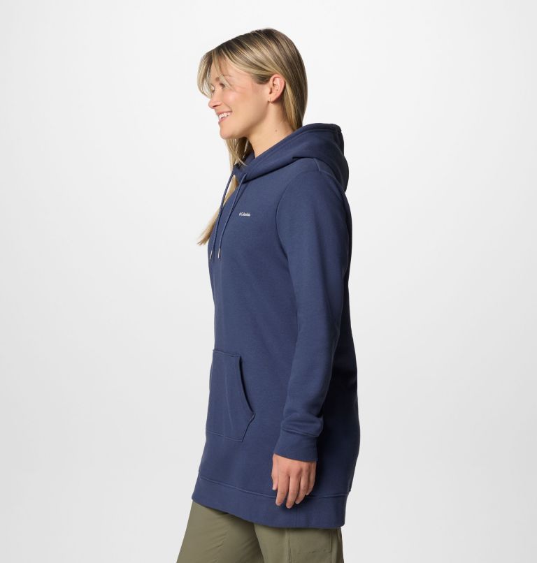 Women's Burr Trail Long Hoodie, Color: Nocturnal, image 3