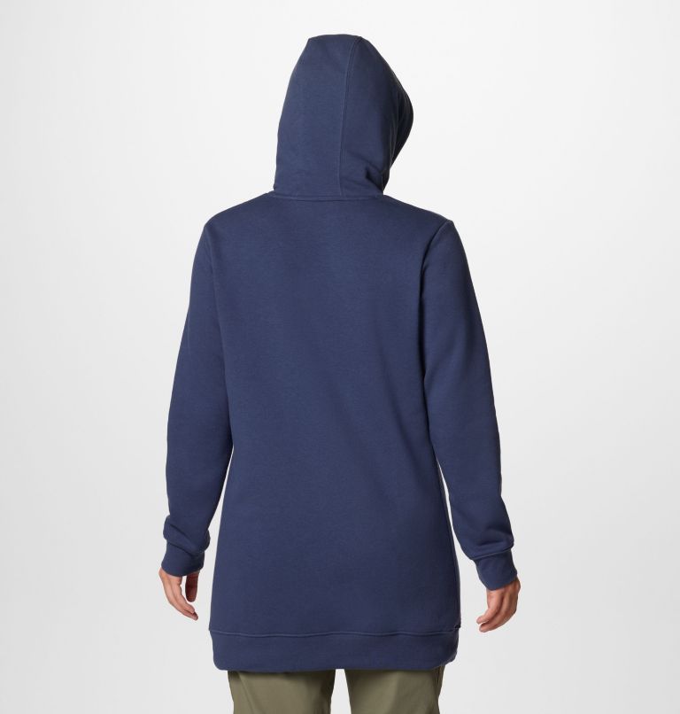 Women's Burr Trail Long Hoodie, Color: Nocturnal, image 2