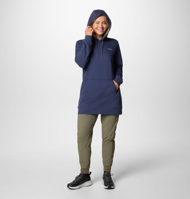 Women's Burr Trail Long Hoodie, Color: Nocturnal, image 5