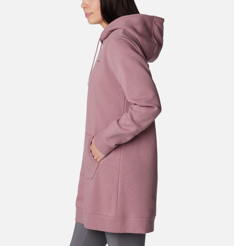 Women's Burr Trail Long Hoodie, Color: Fig, image 3