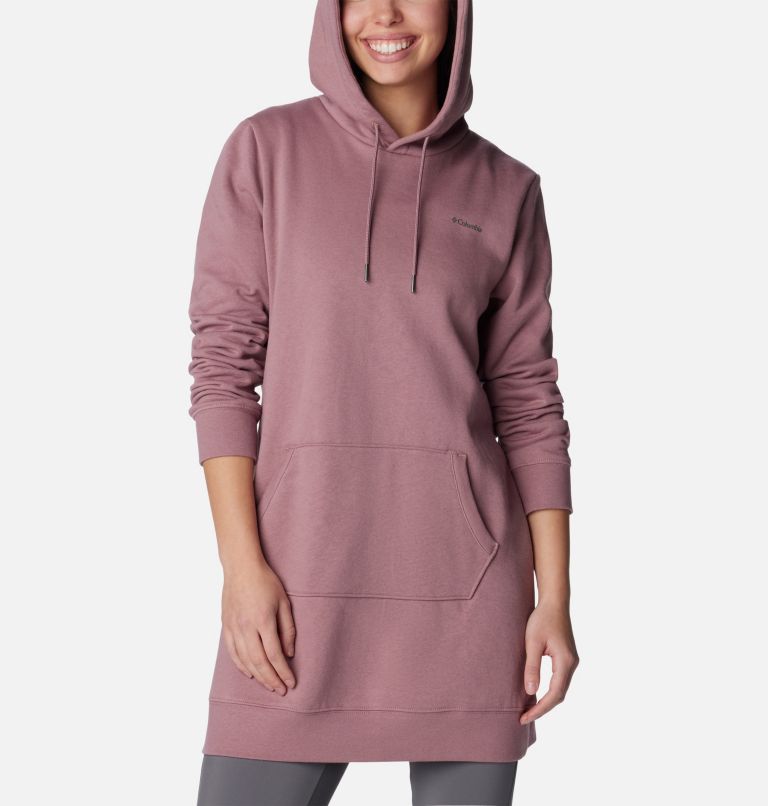 Women's Burr Trail Long Hoodie, Color: Fig, image 5