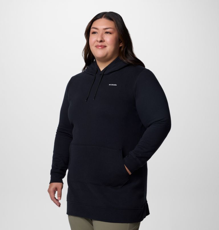 Women's Burr Trail Long Hoodie - Plus Size, Color: Black, image 3