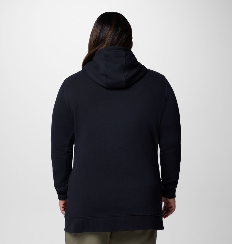 Women's Burr Trail Long Hoodie - Plus Size, Color: Black, image 2