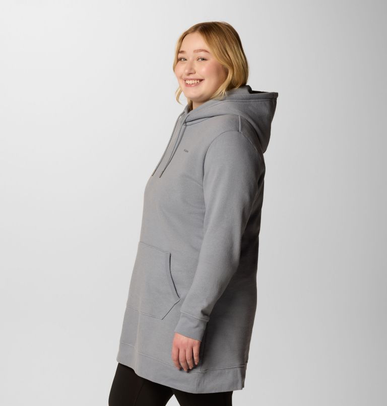 Women's Burr Trail Long Hoodie - Plus Size, Color: Tradewinds Grey, image 3