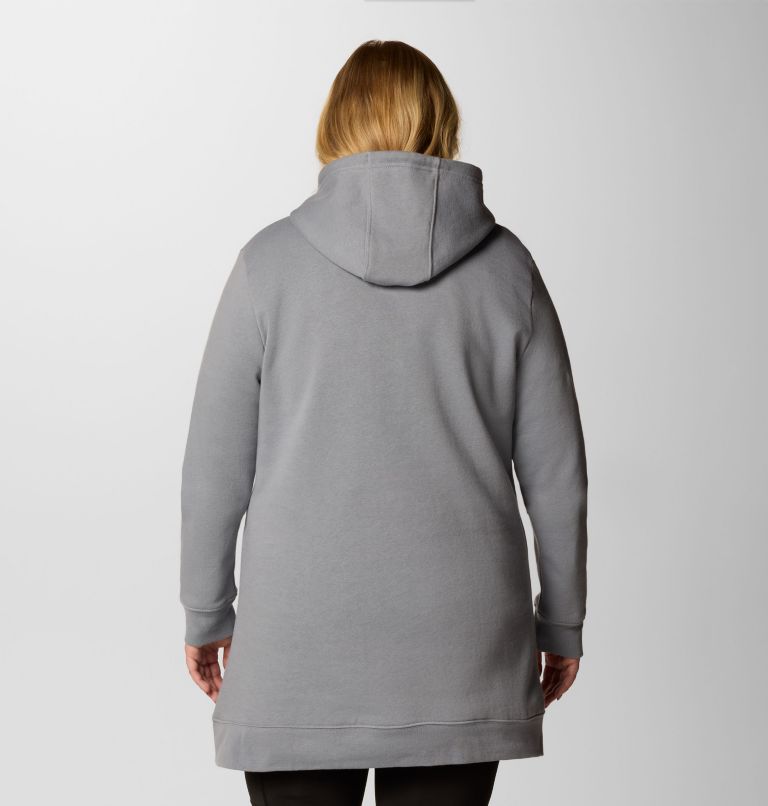 Women's Burr Trail Long Hoodie - Plus Size, Color: Tradewinds Grey, image 2