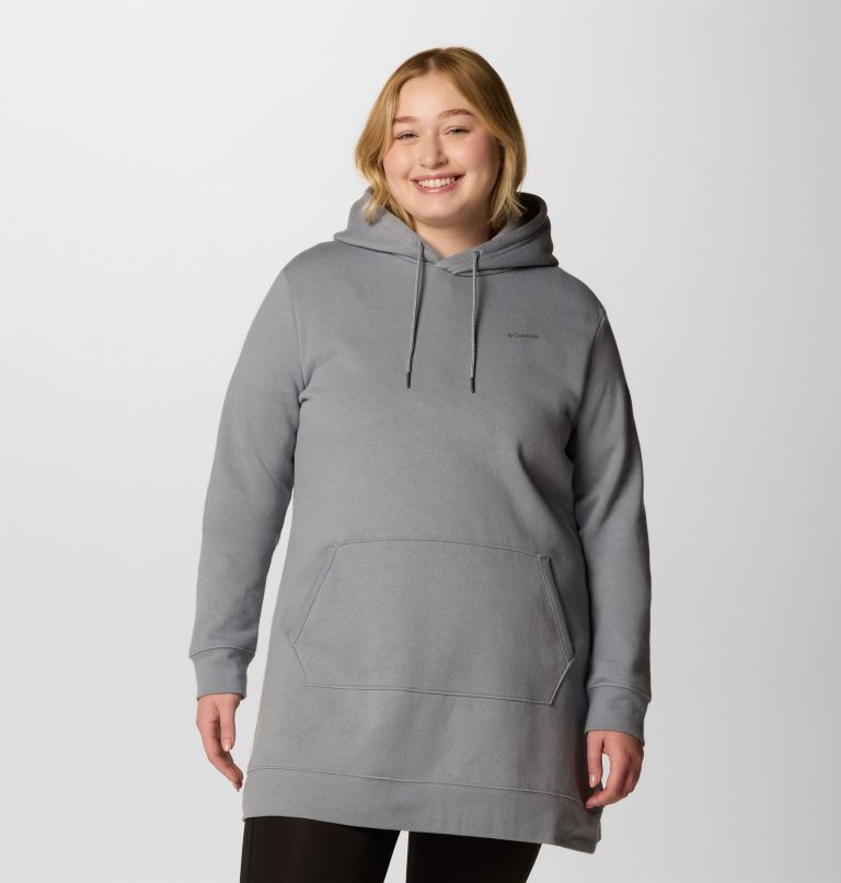 Women's Burr Trail Long Hoodie - Plus Size, Color: Tradewinds Grey, image 1