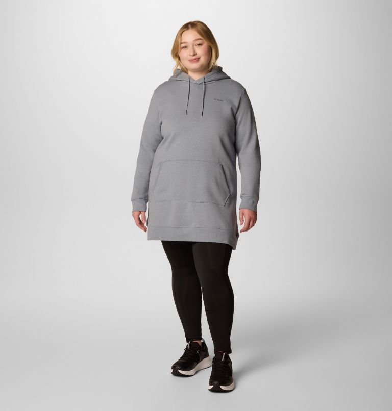 Women's Burr Trail Long Hoodie - Plus Size, Color: Tradewinds Grey, image 5