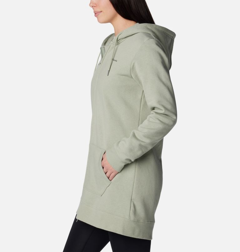Women's Burr Trail Long Full Zip Hoodie, Color: Safari, image 3