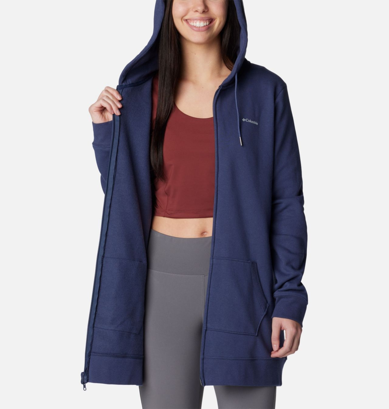 Women's Burr Trail™ Long Full Zip Hoodie | 466 | M 5