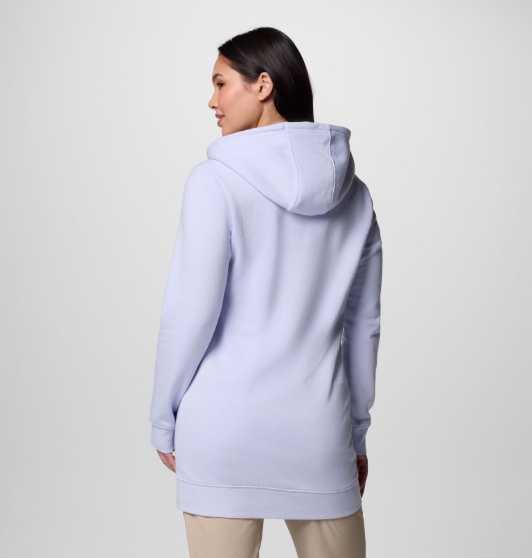 Women's Burr Trail Long Full Zip Hoodie, Color: Snowdrift, image 2