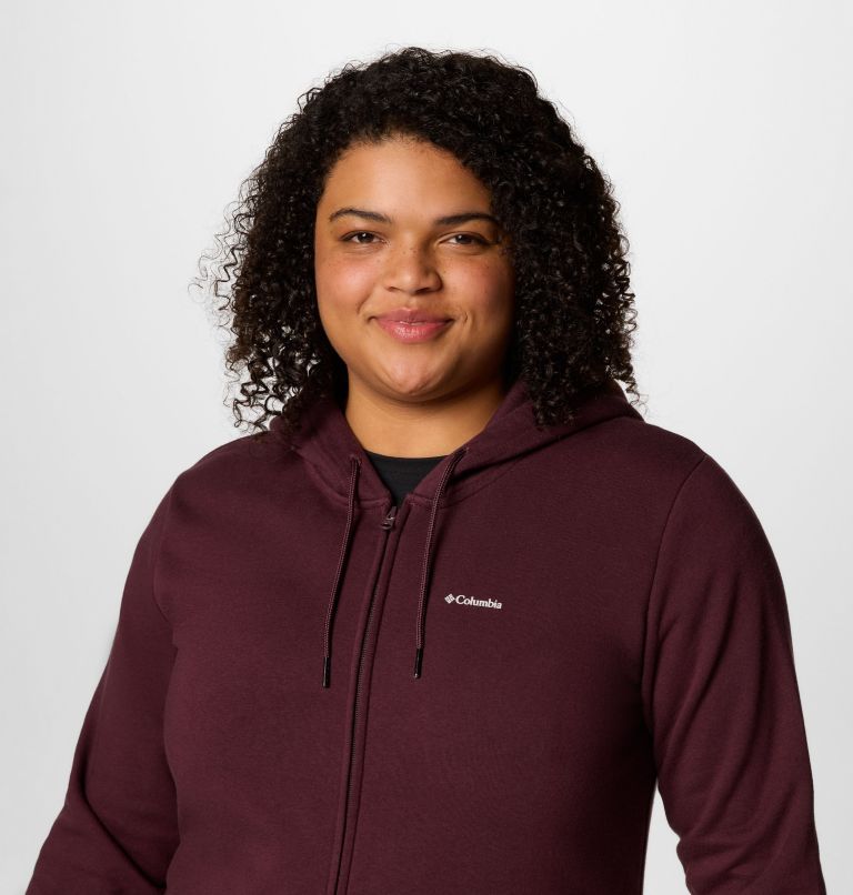 Women's Burr Trail Long Full Zip Hoodie, Color: Moonvista, image 4