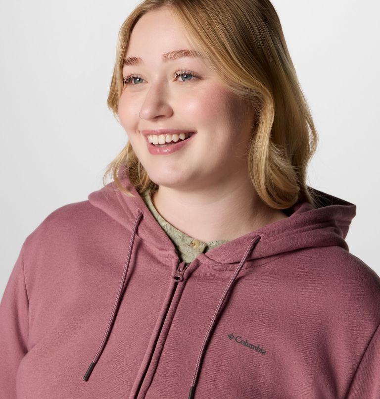 Women's Burr Trail Long Full Zip Hoodie, Color: Fig, image 4