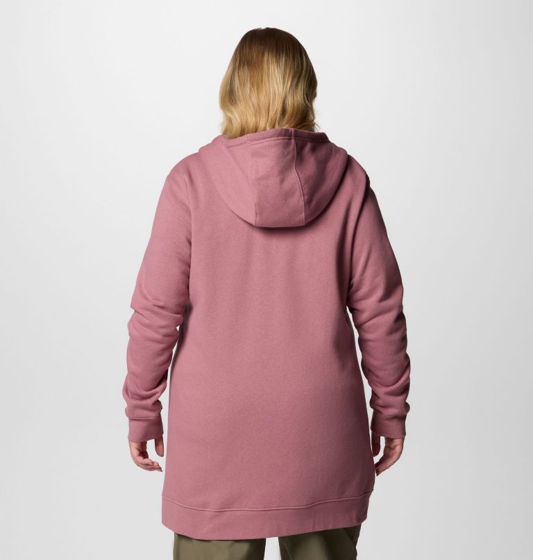 Women's Burr Trail Long Full Zip Hoodie, Color: Fig, image 2