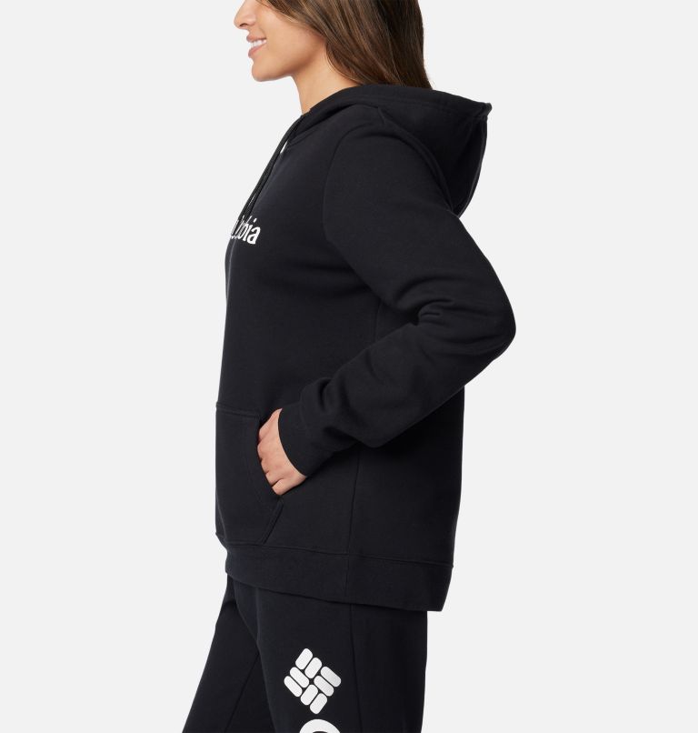 Chandail à capuchon Burr Trail Logo pour femme, Color: Black, image 3