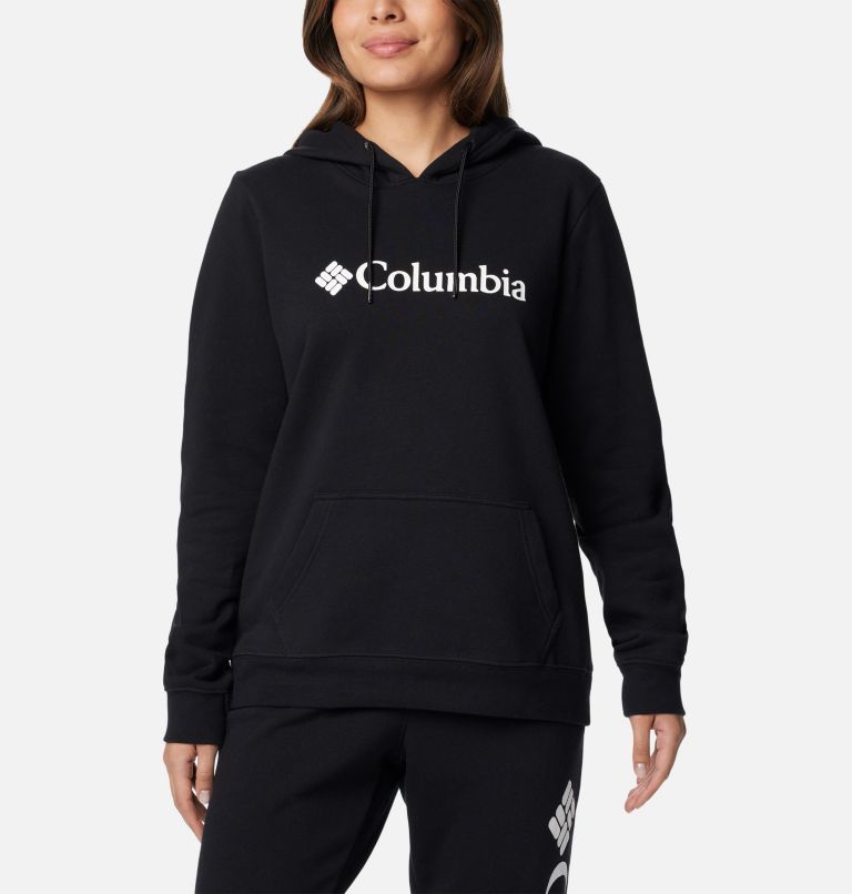 Chandail à capuchon Burr Trail Logo pour femme, Color: Black, image 1