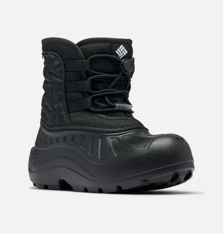 Botas de nieve con cordones Powderbug Snowlite para jóvenes, Color: Black, White, image 3
