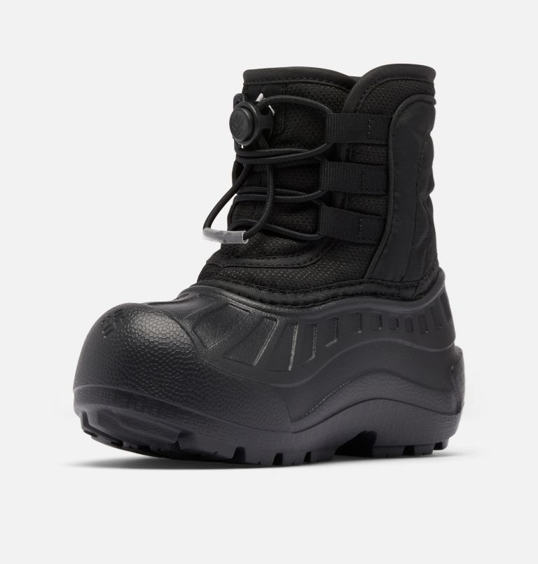 Little Kids' Powderbug Snowlite Lace Boot, Color: Black, White, image 7