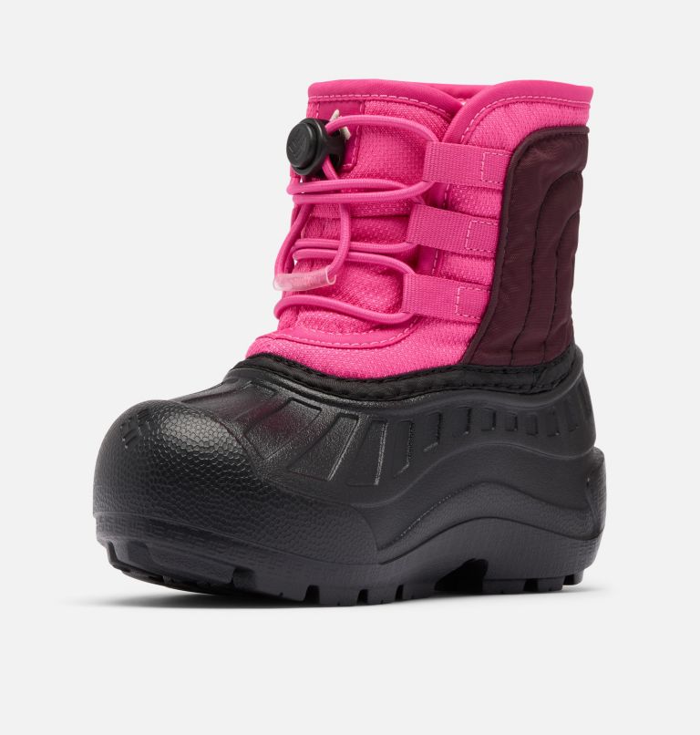 Little Kids' Powderbug Snowlite Lace Boot, Color: Pink Ice, Moonvista, image 7