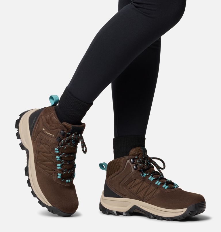 Women's Transverse Suede Shoe, Color: Cordovan, Teal, image 10