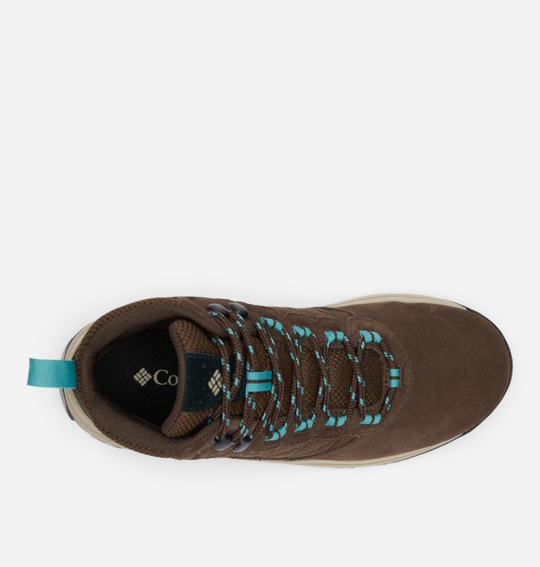 Women's Transverse Suede Shoe, Color: Cordovan, Teal, image 3
