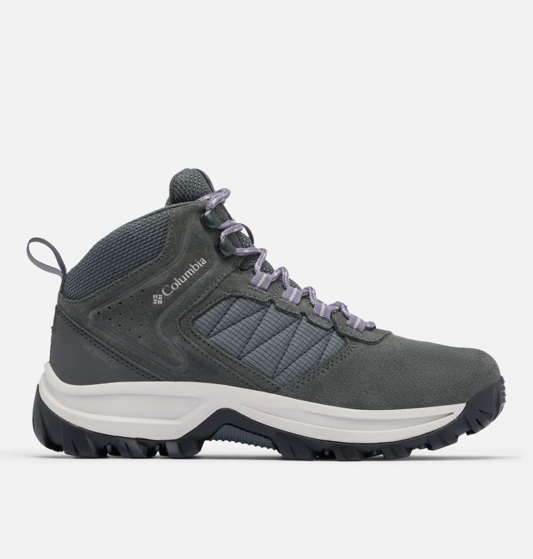 Women's Transverse Suede Shoe - Wide, Color: Grill, Granite Purple, image 1
