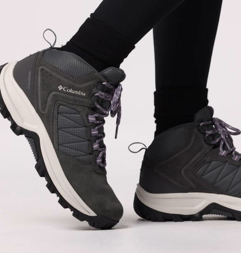 Women's Transverse Suede Shoe - Wide, Color: Grill, Granite Purple
