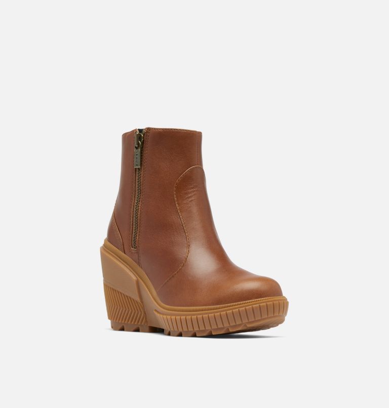 ONA AVE Women's Zip Wedge, Color: Velvet Tan, Gum 2, image 7