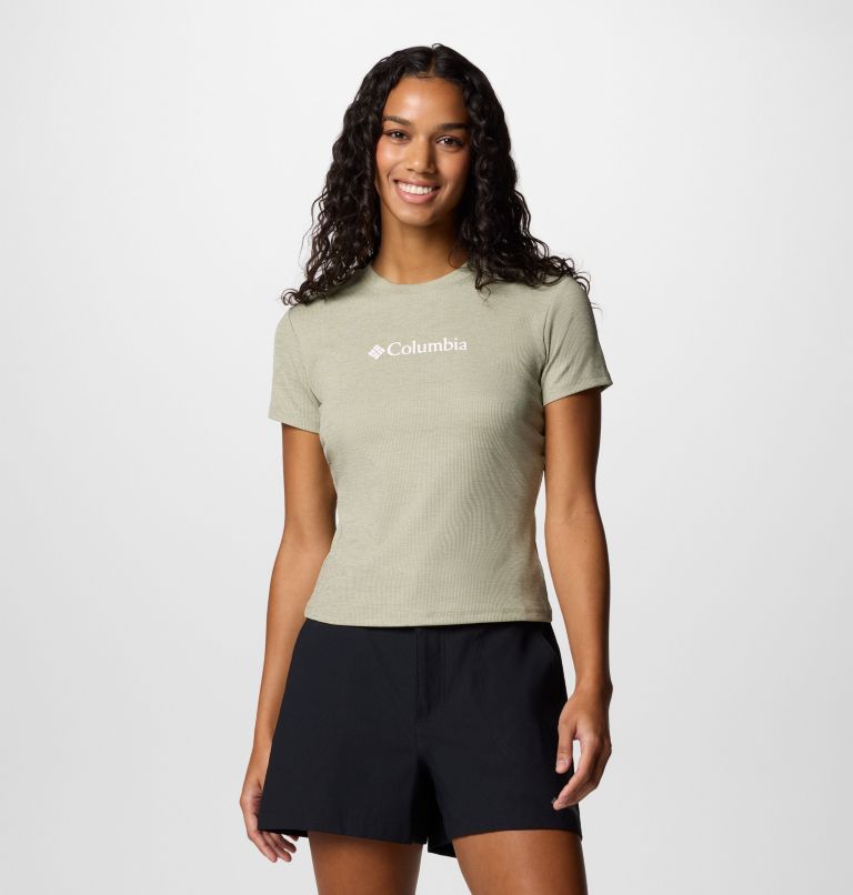 Women's Columbia Move Technical T-Shirt, Color: Safari, image 1