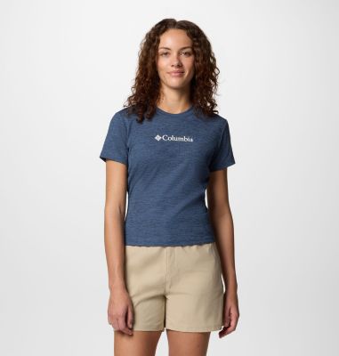 Women's Columbia Move Technical T-Shirt, Color: Nocturnal Heather, image 1
