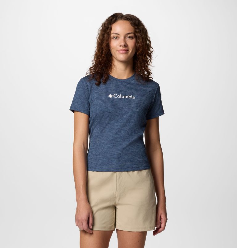 Women's Columbia Move Technical T-Shirt, Color: Nocturnal Heather, image 1