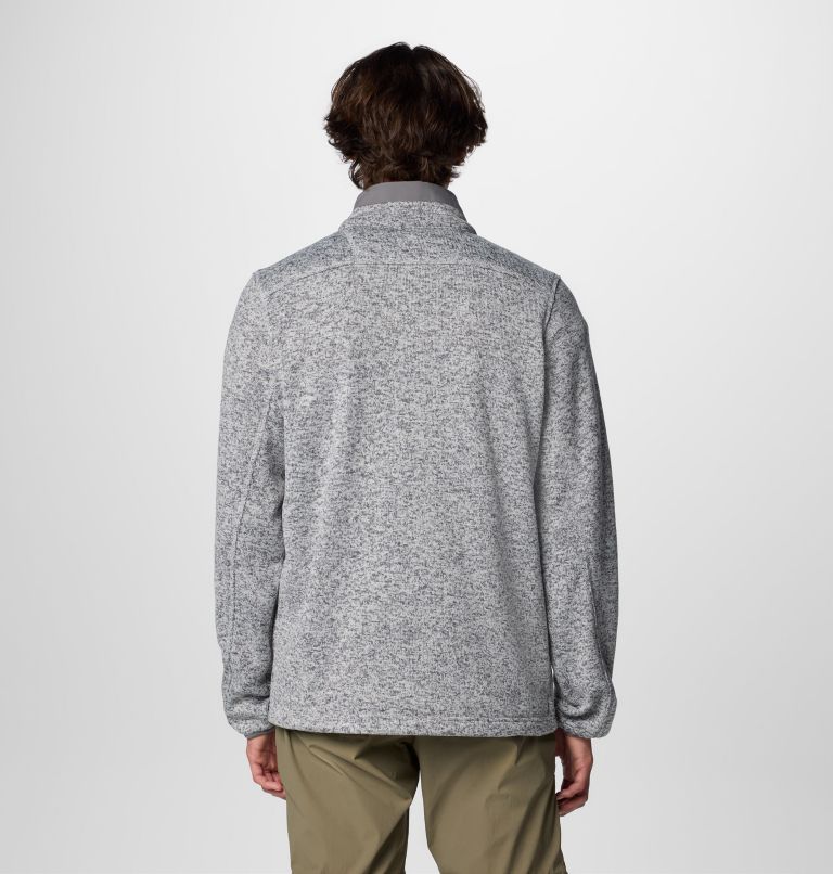 Men's Collegiate Sweater Weather Fleece Half Zip Pullover - Clemson, Color: CLE - City Grey Heather, image 2
