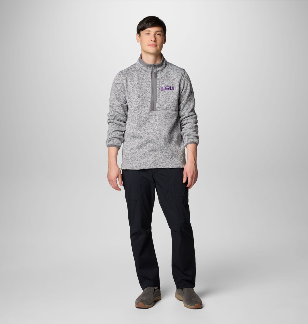 Men's Collegiate Sweater Weather™ Fleece Half Zip Pullover - LSU 3