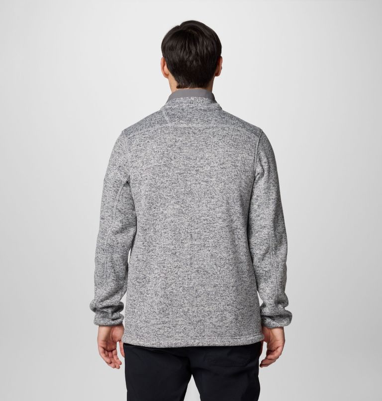 Men's Collegiate Sweater Weather Fleece Half Zip Pullover - LSU, Color: LSU - City Grey Heather, image 2