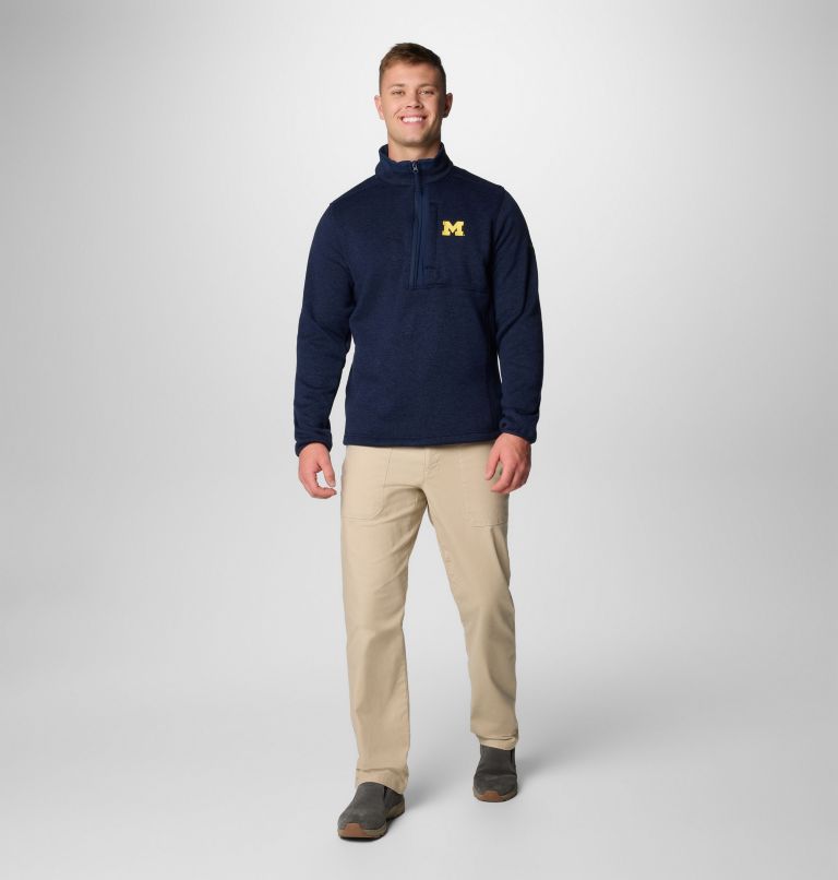 Men's Collegiate Sweater Weather™ Fleece Half Zip Pullover - Michigan 