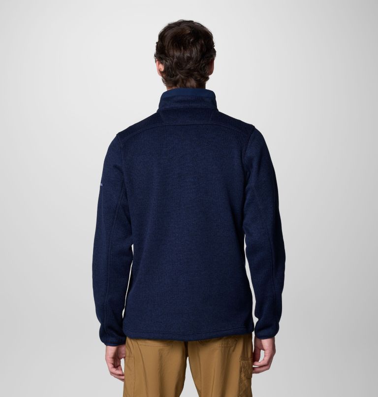 Men's Collegiate Sweater Weather Fleece Half Zip Pullover - Penn State, Color: PSU - Collegiate Navy Heather, image 2