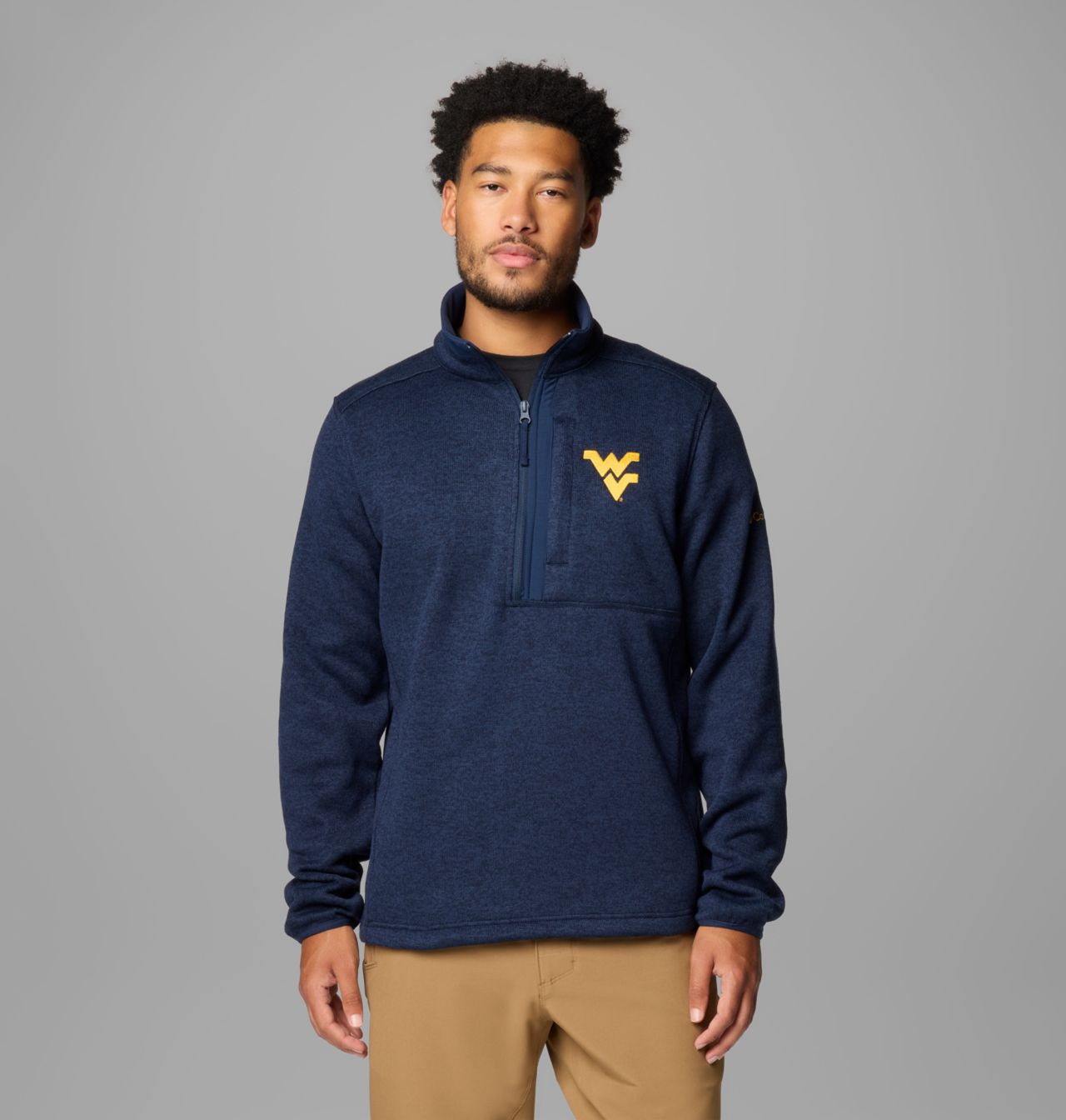 Men's Collegiate Sweater Weather™ Fleece Half Zip Pullover - West Virginia 1