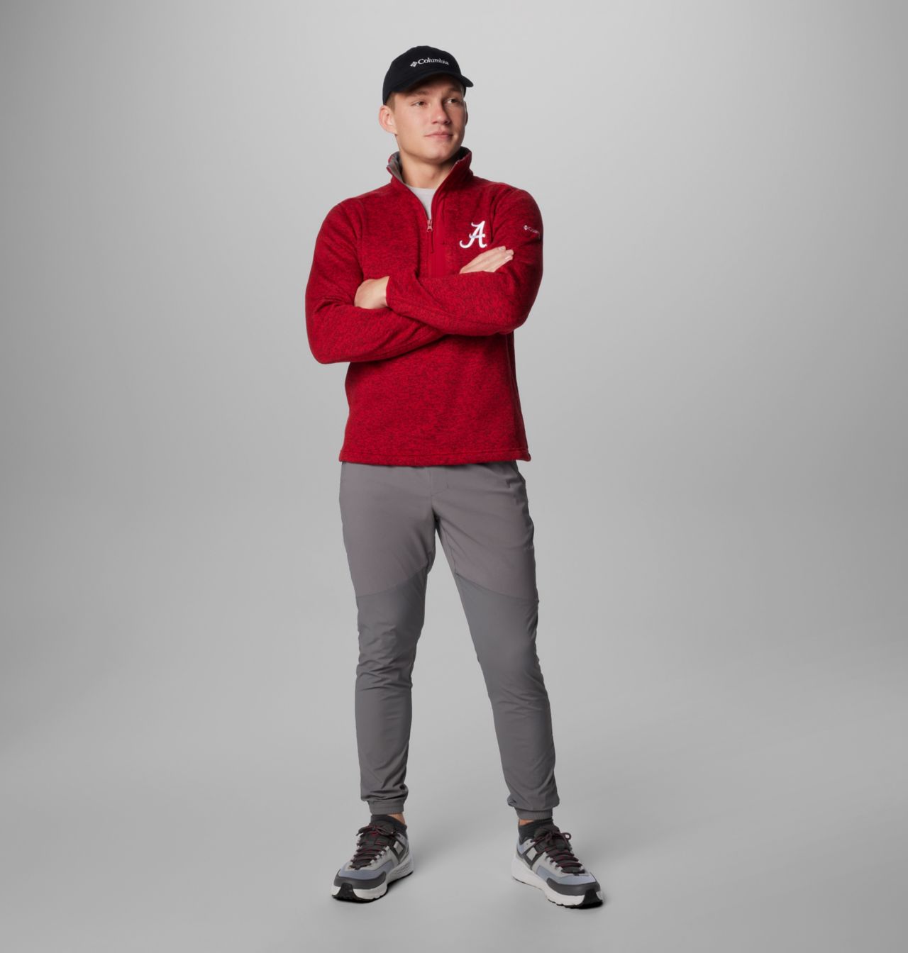 Men's Collegiate Sweater Weather™ Fleece Half Zip Pullover - Alabama 3